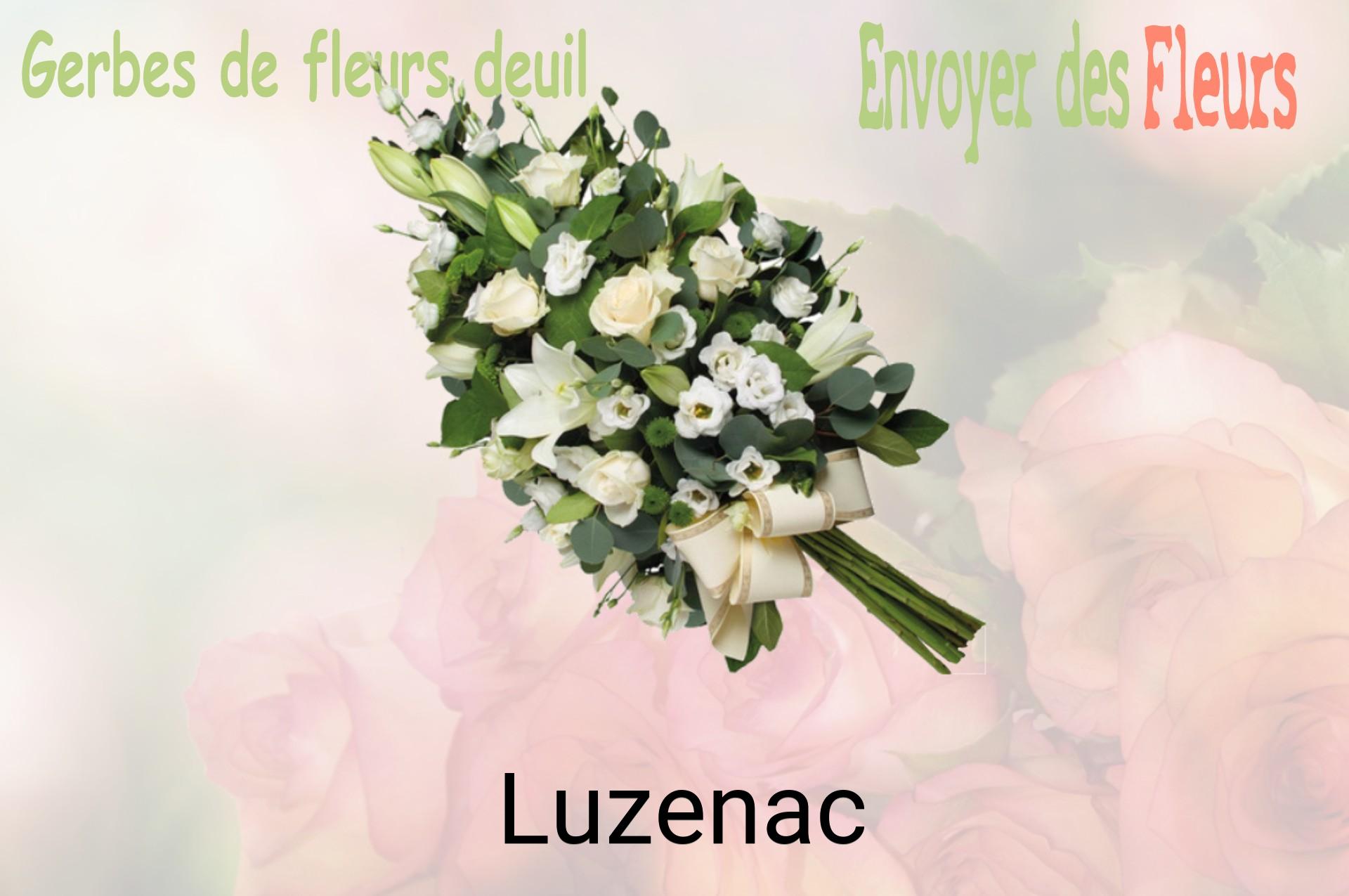 Gerbe de fleurs de deuil livrée à Luzenac